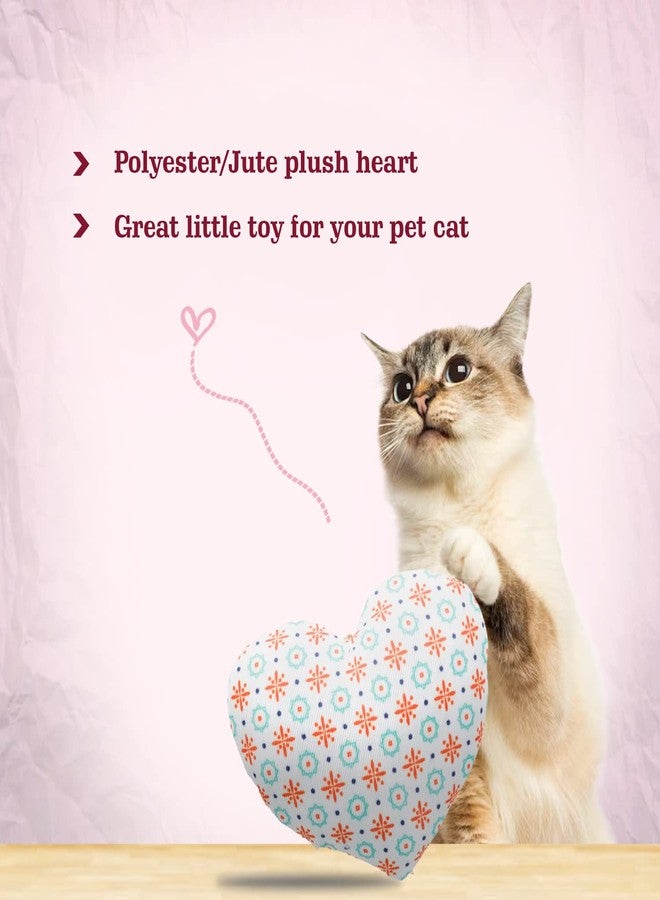 Trixie Pack of 2 Trixie Cat Toy, Soft Toy, Made with Polyester & Jute, with Rustling Foil, Filled with Premium Catnip Perfect for Both, Indoor & Outdoor Play Sessions, Cat Toy (8 cm, Heart) - Image 4